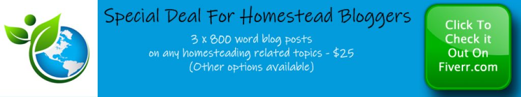 Homestead Blogger Special Deal